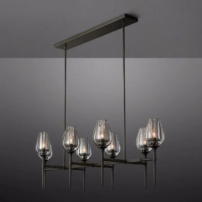 Maliya Tulip Series Glass Chandelier