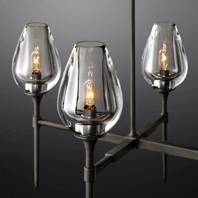 Maliya Tulip Series Glass Chandelier