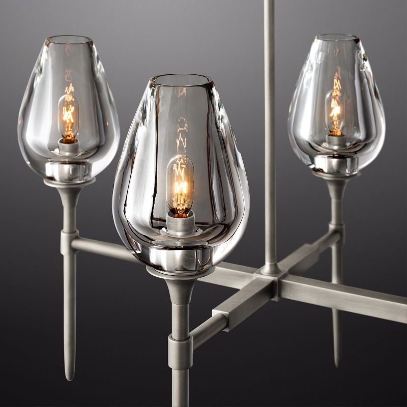 Maliya Tulip Series Glass Chandelier