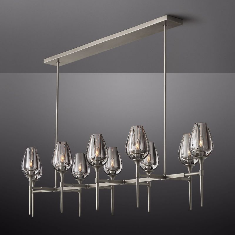 Maliya Tulip Series Glass Chandelier