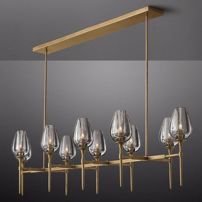 Maliya Tulip Series Glass Chandelier