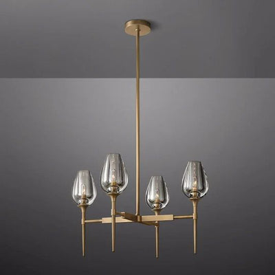 Maliya Tulip Series Glass Chandelier