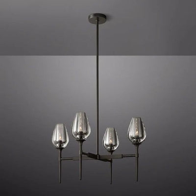 Maliya Tulip Series Glass Chandelier