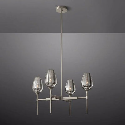 Maliya Tulip Series Glass Chandelier