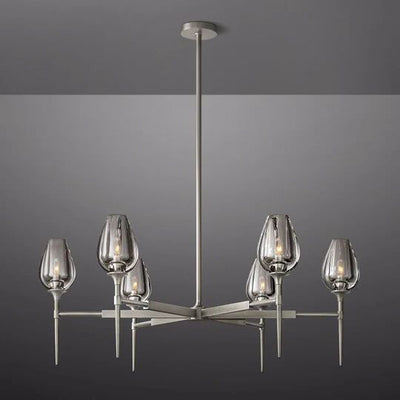 Maliya Tulip Series Glass Chandelier