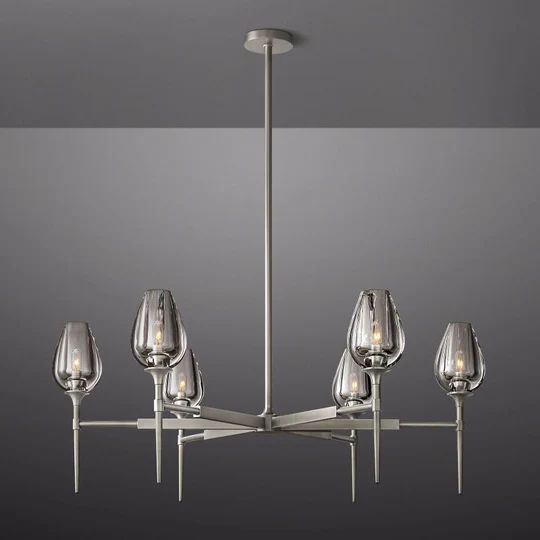 Maliya Tulip Series Glass Chandelier