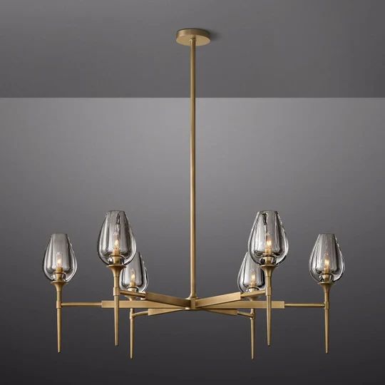 Maliya Tulip Series Glass Chandelier