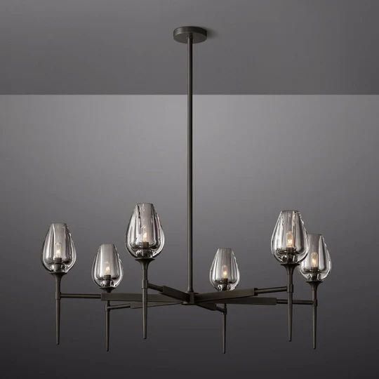 Maliya Tulip Series Glass Chandelier