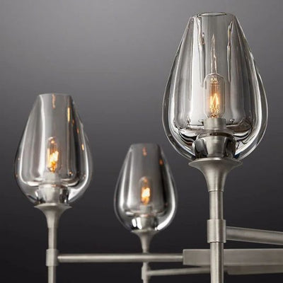 Maliya Tulip Series Glass Chandelier