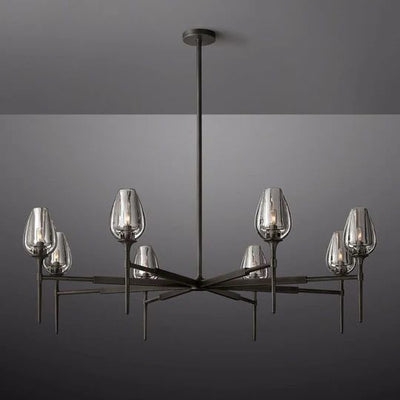 Maliya Tulip Series Glass Chandelier