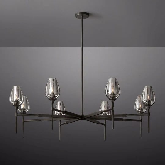 Maliya Tulip Series Glass Chandelier