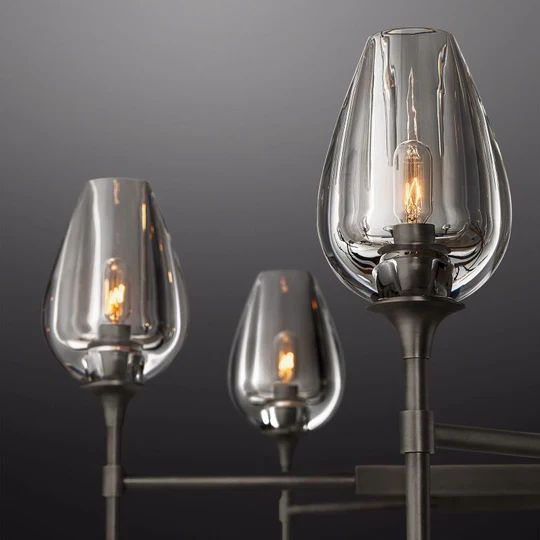 Maliya Tulip Series Glass Chandelier