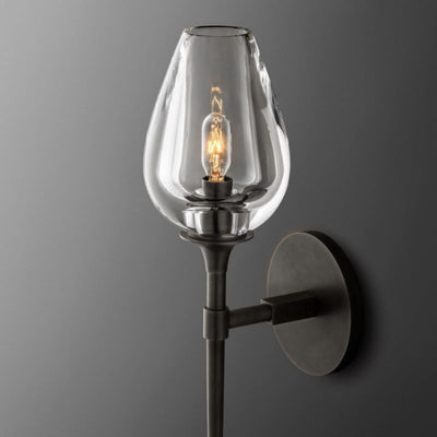 Maria Tulip Glass Single Sconce