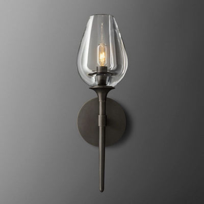 Maria Tulip Glass Single Sconce