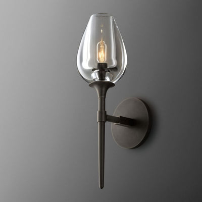 Maria Tulip Glass Single Sconce