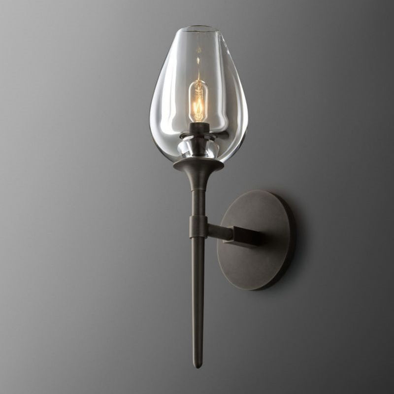 Maria Tulip Glass Single Sconce