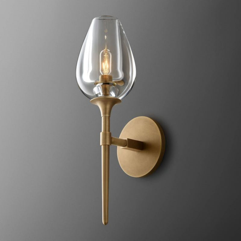 Maria Tulip Glass Single Sconce