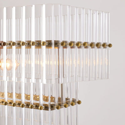 Marlly Glass  Linear Chandelier