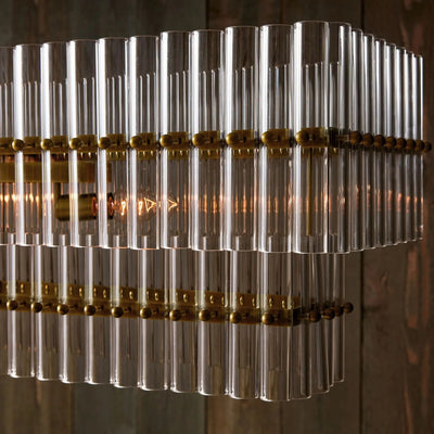 Marlly Glass  Linear Chandelier