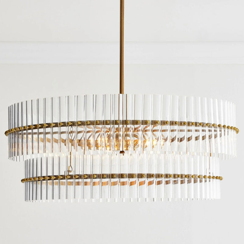 Marlly Glass  Round Chandelier