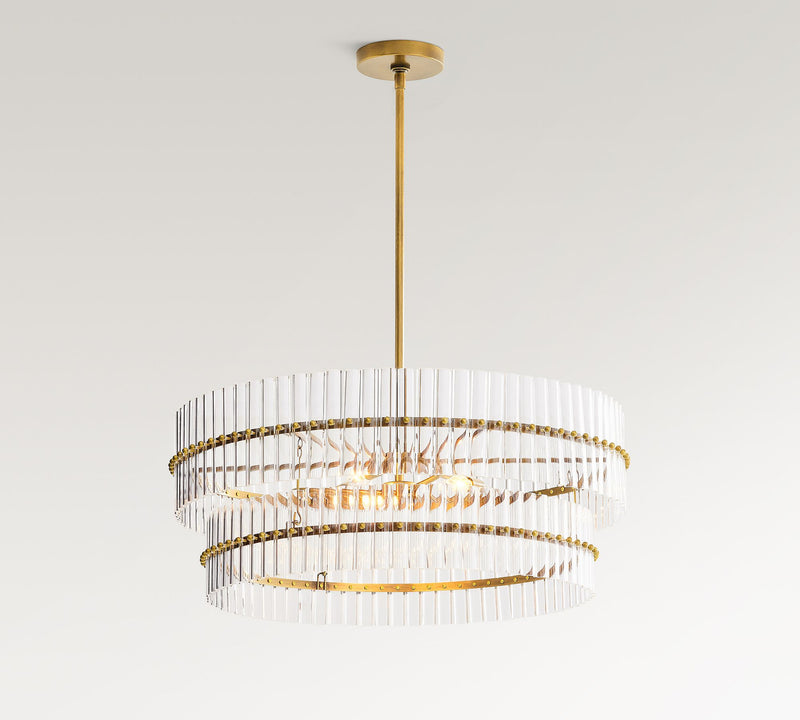 Marlly Glass  Round Chandelier