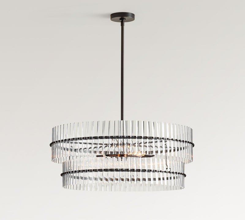 Marlly Glass  Round Chandelier