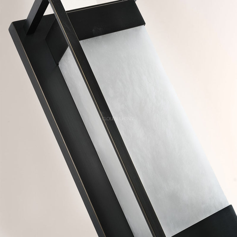 Modern Bravura Alabaster Wall Sconce