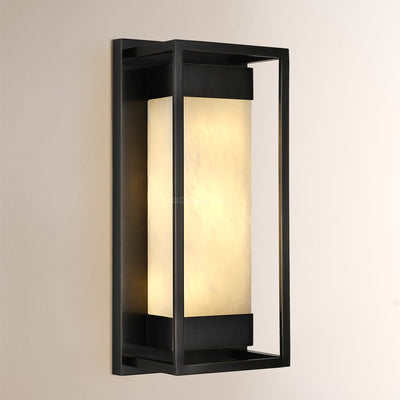 Modern Bravura Alabaster Wall Sconce