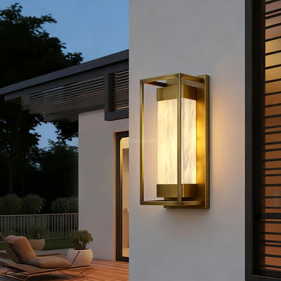 Modern Bravura Alabaster Wall Sconce