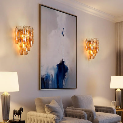 Modern Evelyn Glass Wall Sconce