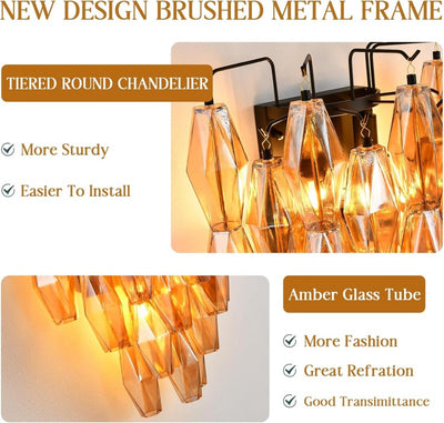 Modern Evelyn Glass Wall Sconce