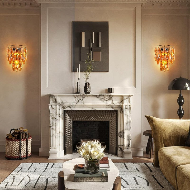 Modern Evelyn Glass Wall Sconce