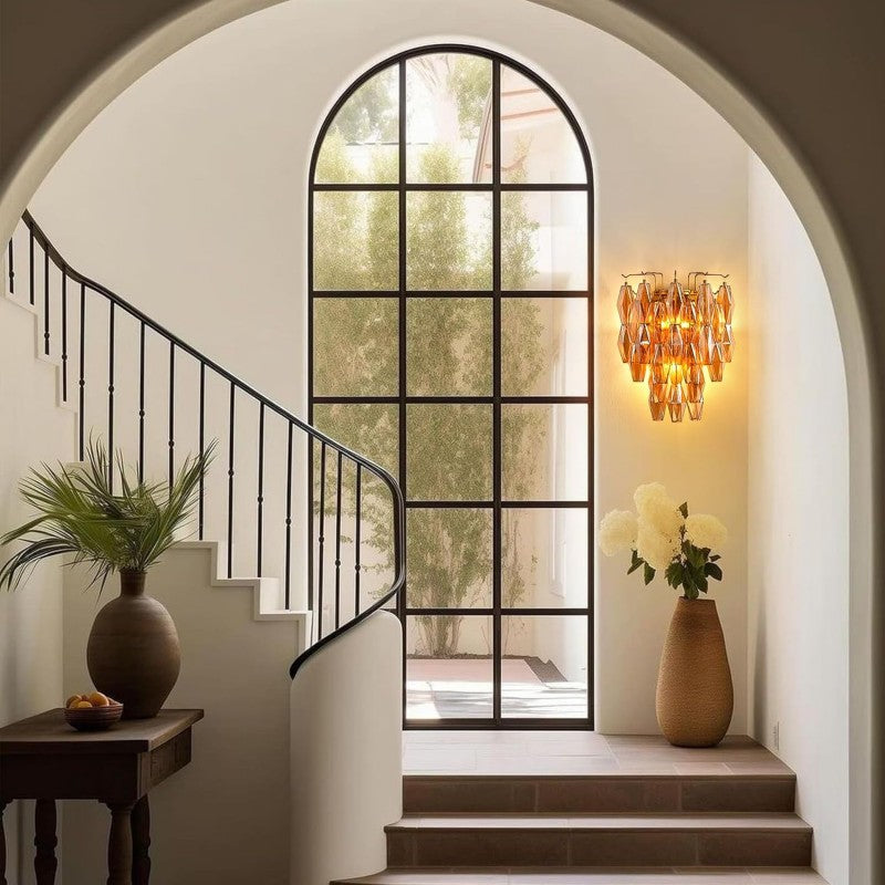 Modern Evelyn Glass Wall Sconce
