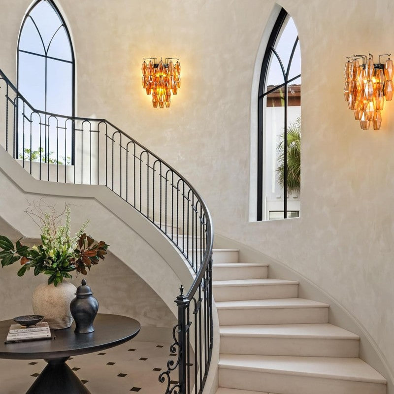 Modern Evelyn Glass Wall Sconce