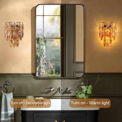 Modern Evelyn Glass Wall Sconce