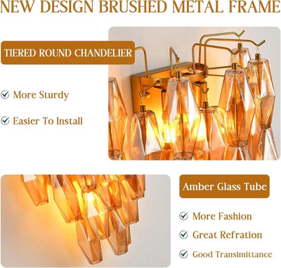 Modern Evelyn Glass Wall Sconce
