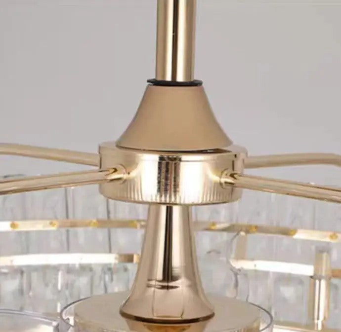 Modern Fan Light Crystal Chandelier