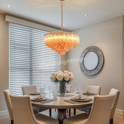 Modern Round Dining Room Chandelier 30"D