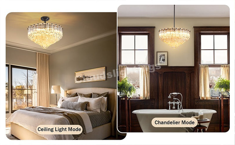 Modern Round Dining Room Chandelier 14"D