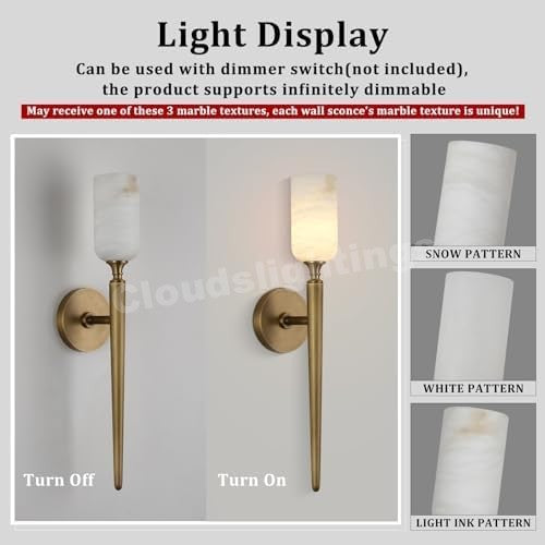 Modern Spanish Alabaster Wall Sconce