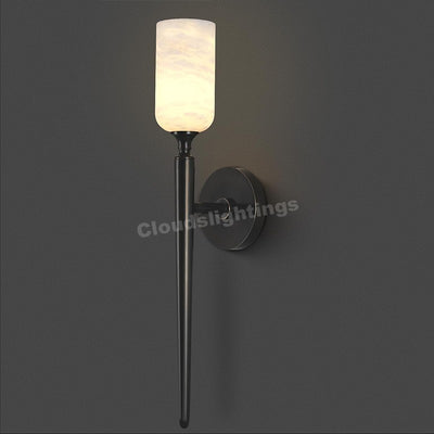 Modern Spanish Alabaster Wall Sconce