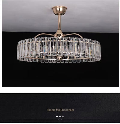 Modern Fan Light Crystal Chandelier