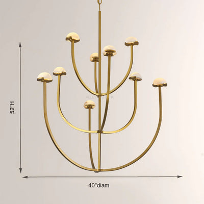 Pedra Round Chandelier 40"