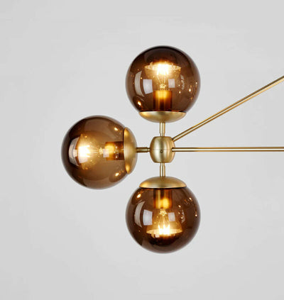 Mono Chandelier -Triangle  10 Glass  Ball