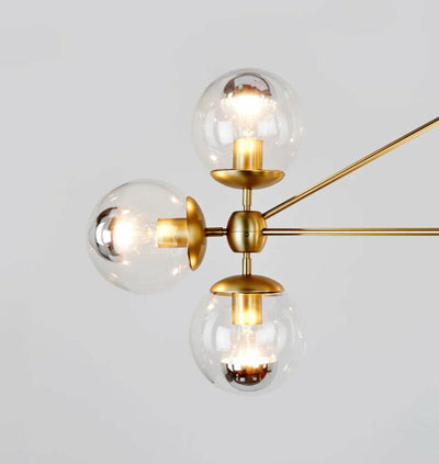 Mono Chandelier -Triangle  10 Glass  Ball