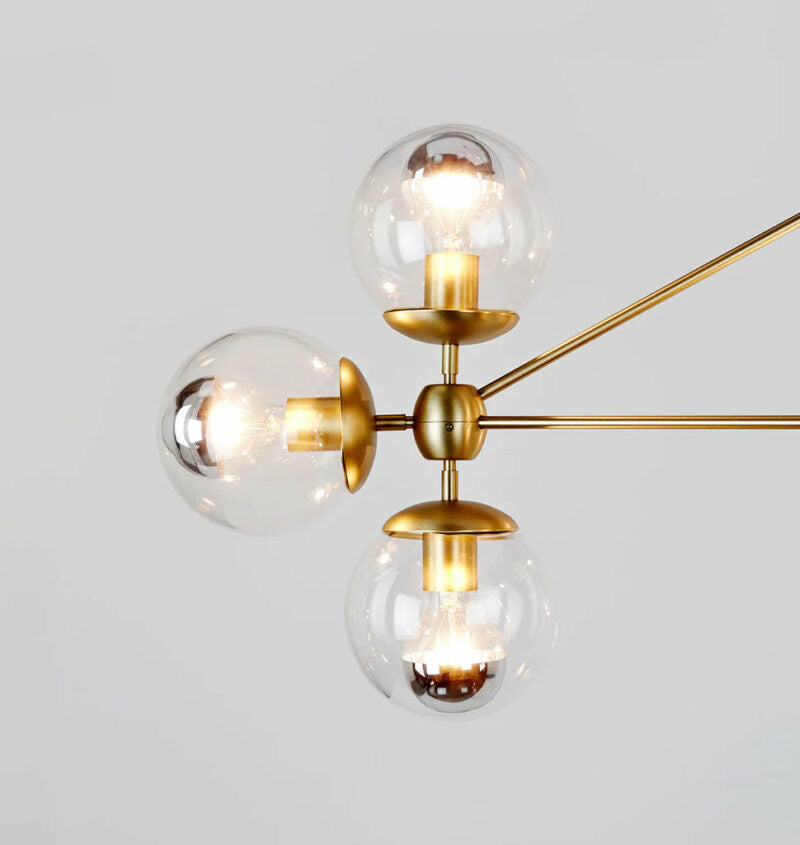 Mono Chandelier -Triangle  10 Glass  Ball