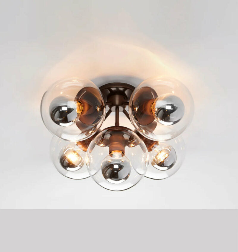 Mono Surface Ceiling Light -5 Glass  Ball