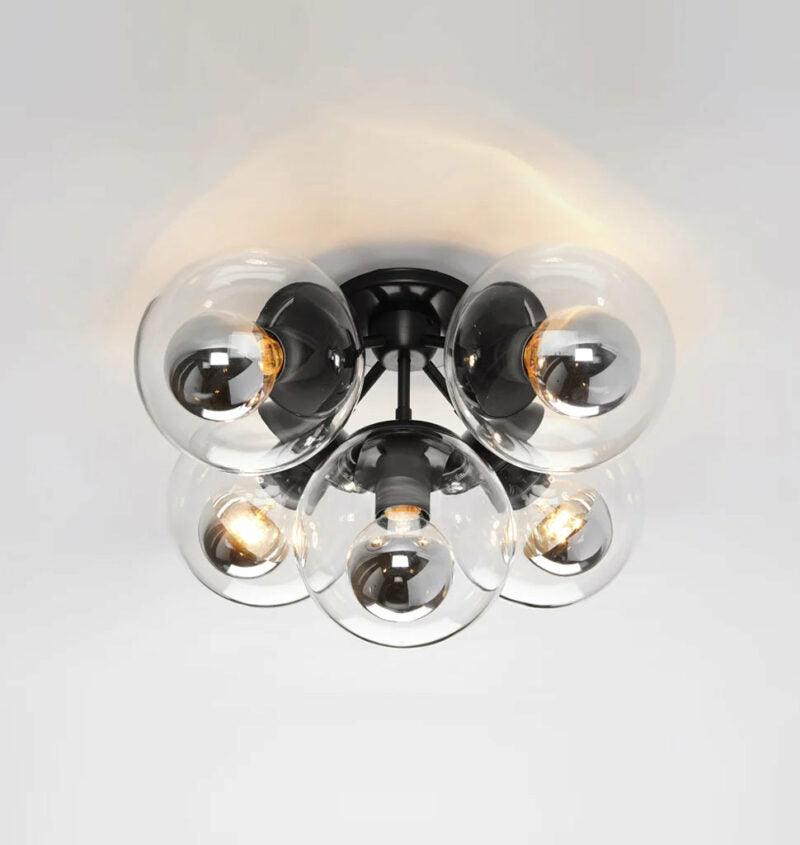 Mono Surface Ceiling Light -5 Glass  Ball