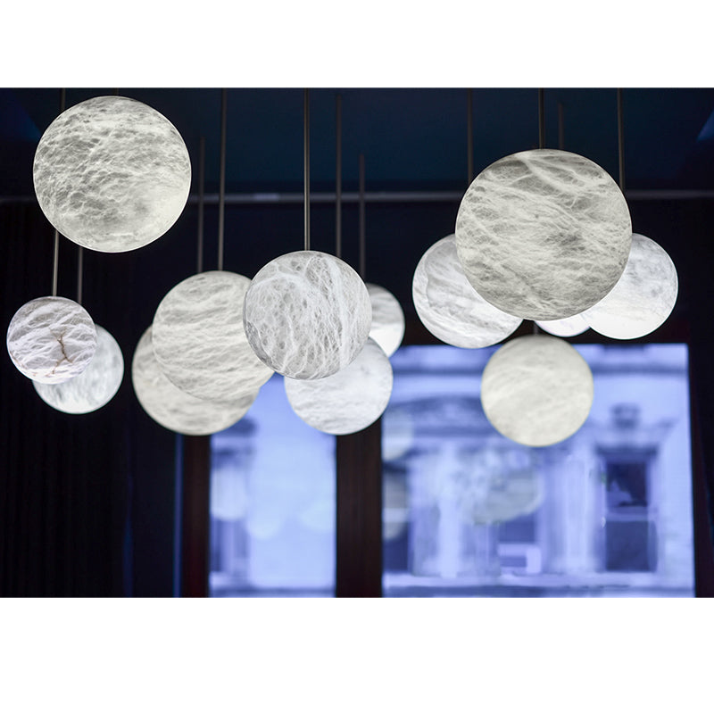 Alabaster Sphere Group  Pendant Chandelier,Multi Pendant Light