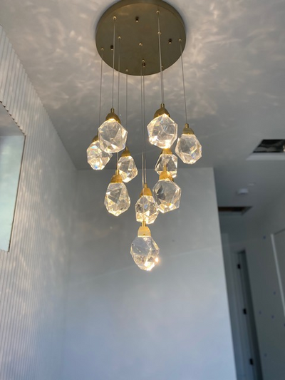 Nicole Crystal Staircase Chandelier